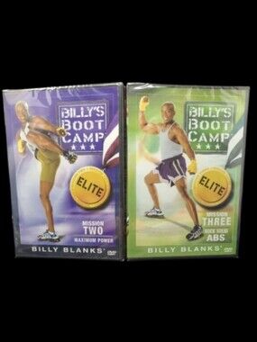 NEW SEALED 2 DVDs BILLY'S BOOT CAMP BILLY BLANKS MISSION 2 & 3 ELITE - 2…